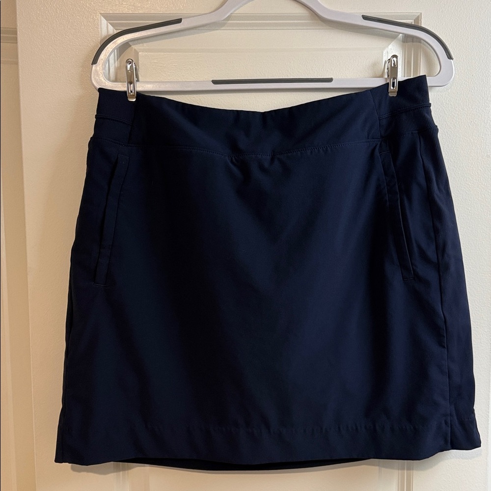 Navy Blue Brooklyn Skort w/ Side Pockets and Comfortable Attached Shorts